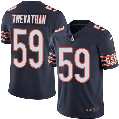 Nike Bears #59 Danny Trevathan Navy Blue Team Color Men's Stitched NFL Vapor Untouchable Limited Jersey - Click Image to Close
